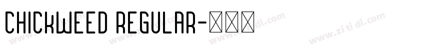 Chickweed Regular字体转换